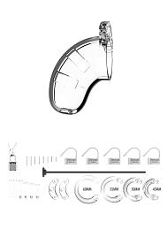 Купить Прозрачным мужской пояс верности со стимулятором уретры Cock Cage Model 15 Chastity 3.5 в Москве.