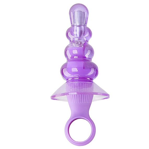 Купить Анальный вибростимулятор My Bum Lollipop Vibro Butt Plug Purple - 8,5 см. в Москве.