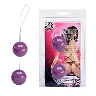 Купить Фиолетовые вагинальные шарики Twins Ball в Москве.