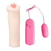 Купить Вибрирующий мастурбатор-вагина с нежными губками Lily - 18 см. в Москве.