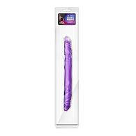 Купить Фиолетовый двусторонний фаллоимитатор 14 Inch Double Dildo - 35 см. в Москве.