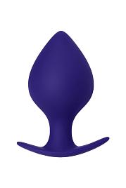 Купить Фиолетовая силиконовая анальная пробка Glob - 10 см. в Москве.