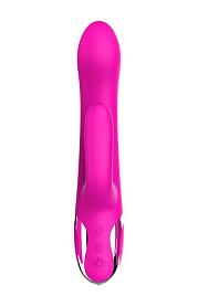 Купить Розовый вибратор-кролик NAGHI NO.43 RECHARGEABLE DUO VIBRATOR - 23 см. в Москве.