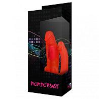 Купить Розовый вагинально-анальный вибромассажер с присоской №11 - 15,5 см. в Москве.