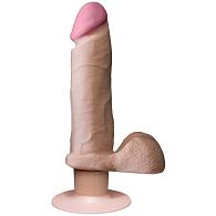 Купить Вибромассажер-реалистик на присоске The Realistic Cock ULTRASKYN Vibrating 6”- 21,6 см. в Москве.