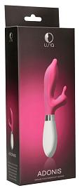 Купить Розовый вибратор-кролик Adonis - 21,5 см. в Москве.