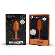 Купить Пробка для ношения цветы бронзы B-vibe Snug Plug 2 - 11 см. в Москве.