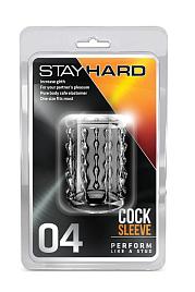 Купить Прозрачная насадка с бороздками STAY HARD COCK SLEEVE 04 CLEAR в Москве.