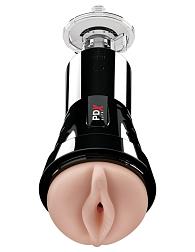 Купить Телесный вибромастурбатор-вагина Cock Compressor Vibrating Stroker в Москве.