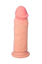 Купить Телесный реалистичный фаллоимитатор RealStick Elite DILDO Tobias - 18 см. в Москве.