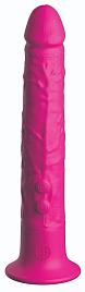 Купить Ярко-розовый вибромассажер-реалистик с присоской Classix Wall Banger 2.0 - 19,1 см. в Москве.
