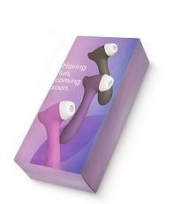 Купить Фиолетовый клиторальный стимулятор Joy с функцией вибратора - 18,9 см. в Москве.