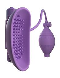 Купить Сиреневая вакуумная вибропомпа для вагины Sensual Pump-Her в Москве.