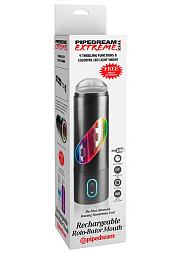 Купить Перезаряжаемый мастурбатор-ротик Extreme Toyz Rechargeable Roto-Bator Mouth в Москве.