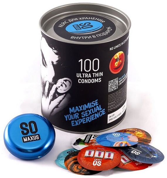 Купить Ультратонкие презервативы в кейсе MAXUS So Much Sex - 100 шт. в Москве.