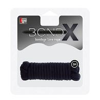 Купить Чёрная веревка для связывания BONDX LOVE ROPE - 5 м. в Москве.