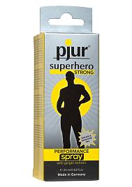 Купить Спрей-пролонгатор длительного действия pjur SUPERHERO Strong Spray - 20 мл. в Москве.