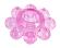 Розовое гелевое эрекционное кольцо-цветок
