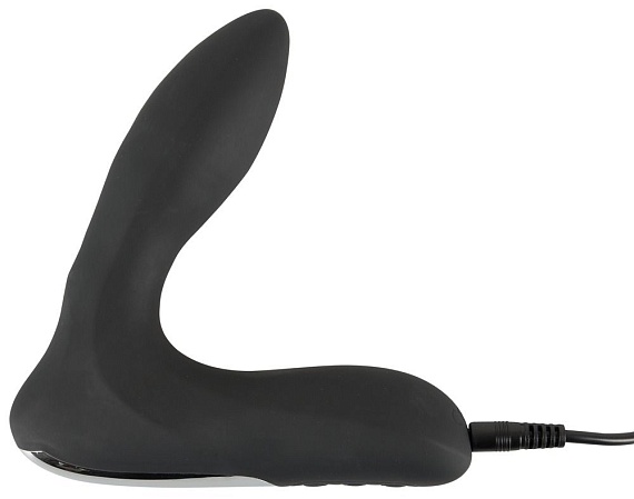 Купить Черная анальная втулка с вибрацией и функцией расширения Inflatable Vibrating Prostate Plug в Москве.