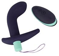 Купить Темно-фиолетовый вибростимулятор простаты с пультом ДУ Remote Controlled Prostate Plug в Москве.