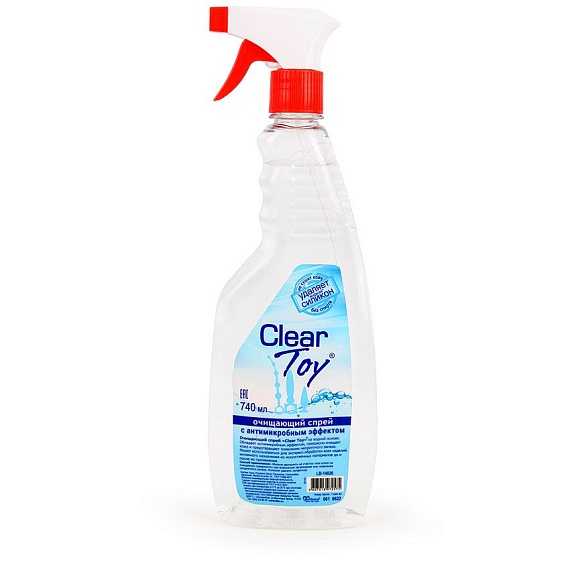 Купить Очищающий спрей CLEAR TOY с антимикробным эффектом - 740 мл. в Москве.