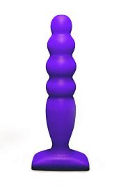 Купить Фиолетовый анальный стимулятор Large Bubble Plug - 14,5 см. в Москве.