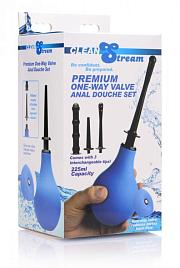 Купить Анальный душ с 3 насадками Premium One-way Valve Anal Douche Set в Москве.