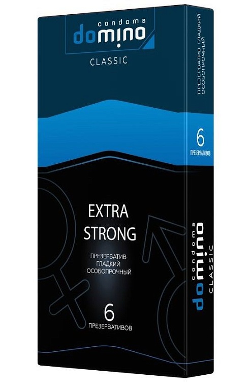 Купить Суперпрочные презервативы DOMINO Extra Strong - 6 шт. в Москве.