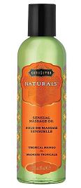 Купить Массажное масло Naturals Tropical Mango с ароматом манго - 59 мл. в Москве.