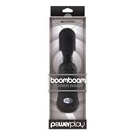 Купить Чёрный вибромассажёр для эрогенных зон BoomBoom Power Wand - 18 см. в Москве.