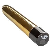 Купить Золотистый классический вибратор Naughty Bits Gold Dicker Personal Vibrator - 19 см. в Москве.