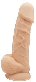 Купить Телесный реалистичный фаллоимитатор DILDO 8.5INCH FLESH - 21,6 см. в Москве.