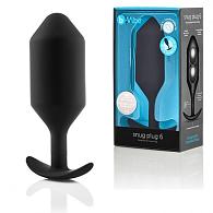 Купить Черная анальная пробка для ношения B-vibe Snug Plug 6 - 17 см. в Москве.