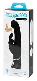 Купить Черный вибратор-кролик G-Spot Stroking Vibrator - 24,2 см. в Москве.