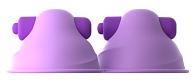 Купить Фиолетовые виброприсоски-стимуляторы на соски Vibrating Nipple в Москве.