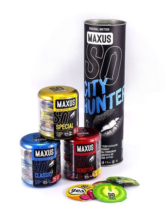 Купить Набор презервативов MAXUS City Hunter в Москве.