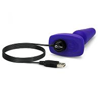 Купить Фиолетовая анальная вибропробка с 3 источниками вибрации TRIO REMOTE CONTROL PLUG  PURPLE - 13,5 см. в Москве.