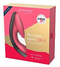 Купить Розовый стимулятор Womanizer DUO с вагинальным отростком в Москве.