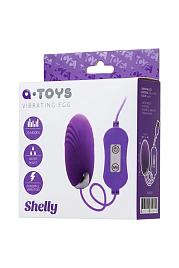 Купить Фиолетовое виброяйцо с пультом управления A-Toys Cony, работающее от USB в Москве.