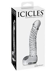 Купить Анальный стимулятор Icicles № 61 - 16,5 см. в Москве.