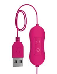 Купить Розовая, рельефная, работающая от USB вибропуля Fun в Москве.