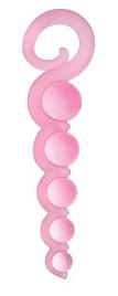 Купить Розовая анальная цепочка из 5 шариков различного диаметра - 25,5 см. в Москве.