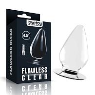 Купить Прозрачная анальная пробка Flawless Clear Anal Plug - 11,5 см. в Москве.