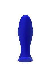 Купить Синяя силиконовая расширяющая анальная пробка Bloom - 8,5 см. в Москве.