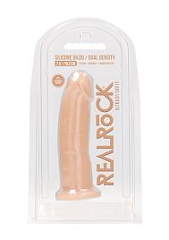 Купить Телесный фаллоимитатор без мошонки Silicone Dildo Without Balls - 19,2 см. в Москве.