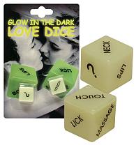 Купить Кубики для любовных игр Glow-in-the-dark с надписями на английском в Москве.