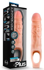 Купить Телесный реалистичный фаллоудлинитель 9 Inch Silicone Cock Sheath Penis Extender - 22,86 см. в Москве.