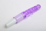 Купить Фиолетовый вибратор с дополнительными отростками - 21 см. в Москве.