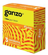 Купить Ароматизированные презервативы Ganzo Juice - 3 шт. в Москве.