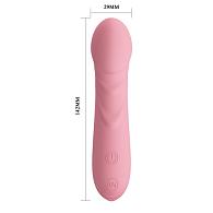 Купить Нежно-розовый перезаряжаемый вибромассажер Candice - 14,2 см. в Москве.